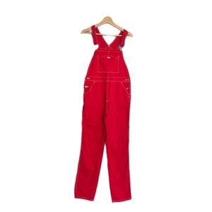 Dickies Women's Red Overalls, 
Size S (28 x 29 )
